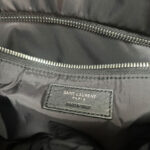 Saint Laurent Puffer Messenger Bag In Econyl Regenerated Nylon Black
